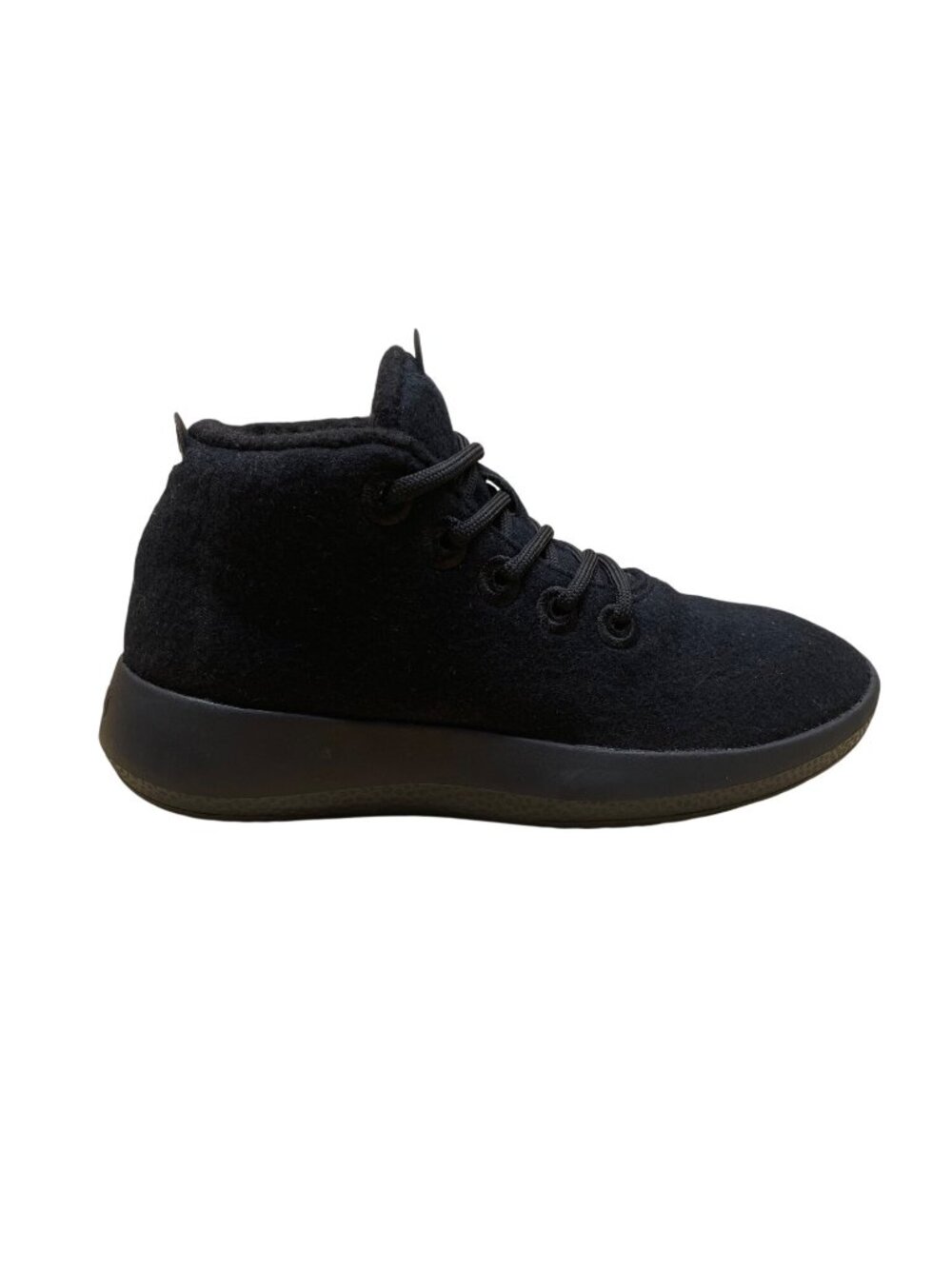 Allbirds Women’s Black Wool Lace-Up High-Top Athletic Wrum Sneakers Size W6